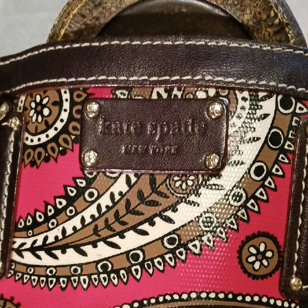 Kate Spade Paisley Tote Bag with Rope Handles - Picture 2 of 13